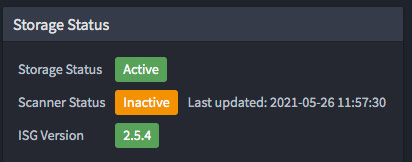 iconik storage status